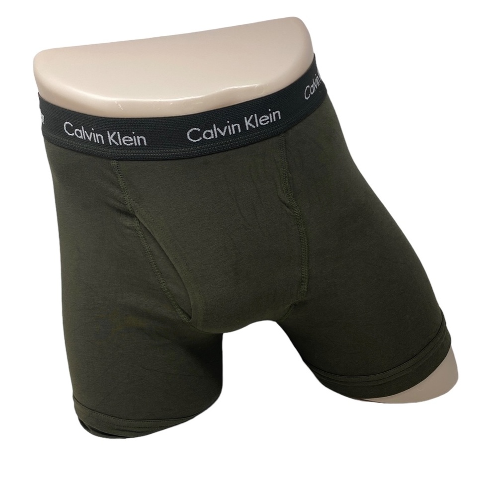 Calvin Klein Men Underwear 5 Pack Boxer Brief Cotton Stretch Green Red NB3395905 - Picture 2 of 7